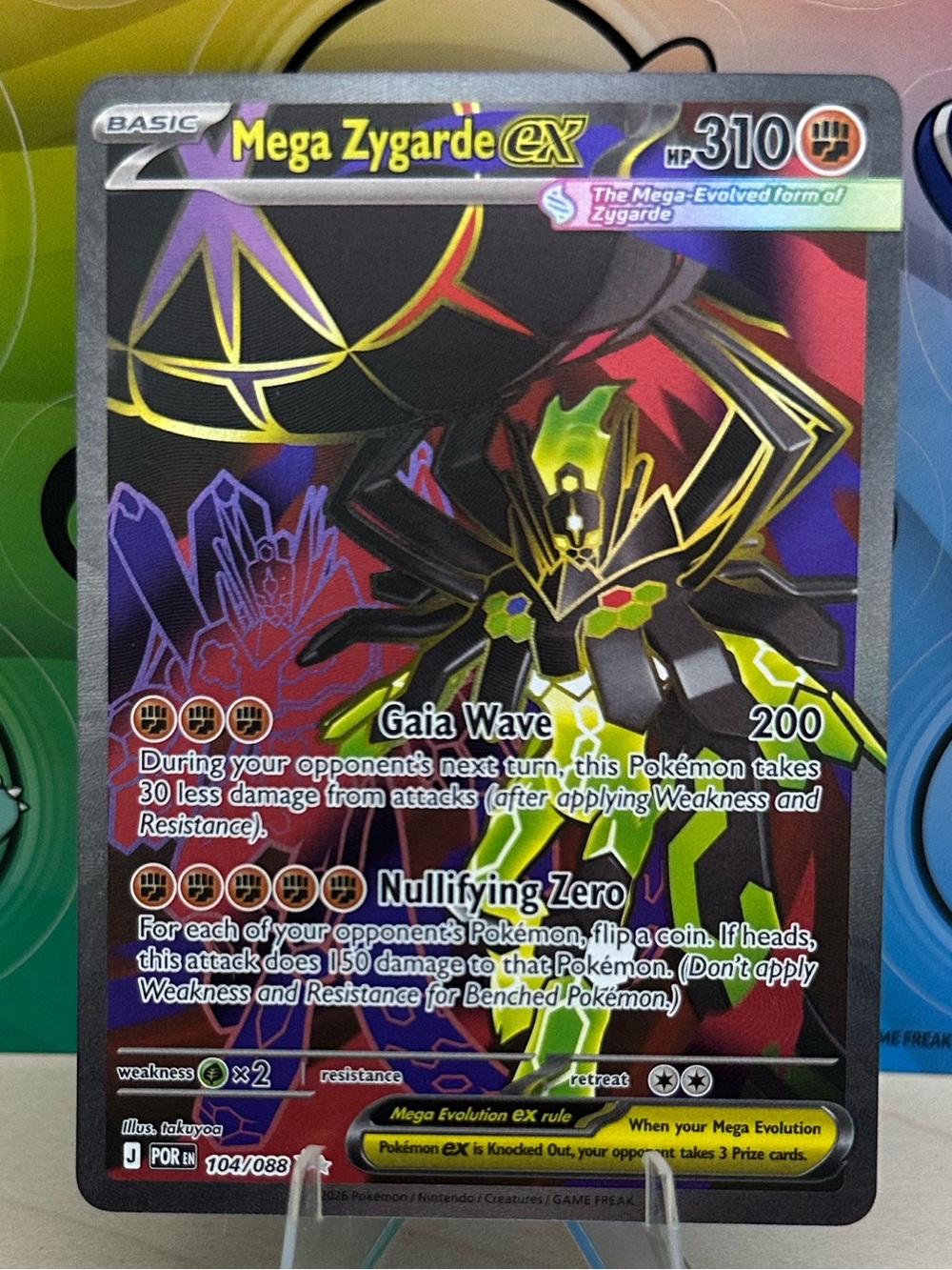 Pokémon TCG Mega Zygarde ex - 104/088 - ME03: Perfect Order (POR)
Mint/NM